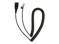 JABRA QD Cord to RJ10 coiled 0.5-2 meters for Lucent Callmaster V VI Cisco 79xx and PLX A22