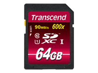 Bild von TRANSCEND Ultimate 64GB SDXC UHS-I Card Class10 90MB/s MLC