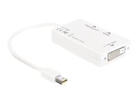 Bild von DELOCK Adapter mini Displayport 1.1 Stecker > Displayport / HDMI / DVI Buchse Passiv weiß