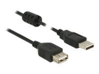 Bild von DELOCK Verlängerungskabel USB 2.0 Typ-A Stecker > USB 2.0 Typ-A Buchse 0,5 m schwarz