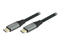 MCL USB 3.2 Type C mesh cable Gen2 10G 100W 5A - 2m