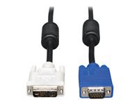 Bild von EATON TRIPPLITE DVI to VGA High-Resolution Adapter Cable with RGB Coaxial DVI-A to HD15m/M 6ft. 1,8m