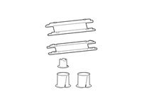 ERGOTRON ACCESSORY, UNIVERSAL PLASTICS REPLACEMENT KIT, FOR LX PRO, black