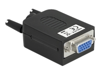 Bild von DELOCK Adapter VGA 15 Pin Buchse zu Terminalblock 10 Pin mit Gehäuse