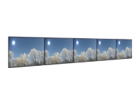 HI-ND Videorow Mounting kit landscape for 5x1 video wall grey screen size 43inch wall-mountable