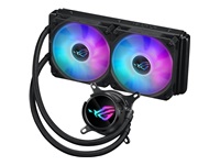 Bild von ASUS ROG Strix LC III 240 ARGB all-in-one CPU liquid cooler with 360 rotatable water block Premium ROG ARGB fans