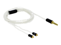 Bild von DELOCK Audio Kabel 4,4 mm 5 Pin Klinkenstecker zu 2 x MMCX Stecker 1,20 m