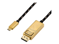 Bild von ROLINE GOLD USB-C - DisplayPort Adapterkabel v1.2 ST/ST 1m