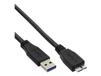 Bild von INLINE USB 3.0 Kabel A Stecker an Micro B Stecker schwarz 5m