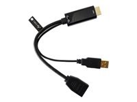 Bild von TECHLY Adapter HDMI M auf DisplayPort F + USB-A M 4Kx2K 30Hz