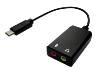 Bild von VALUE Adapter USB Typ C - 2x 3,5mm Audio ST/BU 0,13m