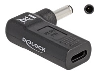 Bild von DELOCK Adapter fur Notebook Ladekabel USB Type-C Buchse zu Dell 4,5 x 3,0mm Stecker 90 gewinkelt