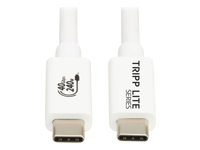 EATON TRIPPLITE series USB4 40Gbps Cable M/M USB-C 8K 60Hz 240W PD Charging White 1m 3.3ft.