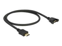 Bild von DELOCK Kabel HDMI-A Stecker > HDMI-A Buchse zum Einbau 4K 30Hz 0,5m