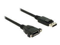 Bild von DELOCK Kabel Displayport 1.2 Stecker > Displayport Buchse zum Einbau 1m