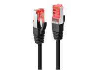 LINDY Patch Cable, Cat6, S/FTP, RJ45-RJ45, 1m, black