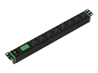 APC Easy Rack PDU Basic, horizontal, 1-phase, 3.7 kW, 230 V, 16 A, 8 x C13 sockets, IEC60320 C20 input
