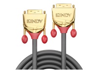 Bild von LINDY 2m DVI-D Dual Link Kabel Gold Line Digital Dual Link Stecker 24+1