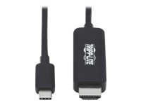 Bild von EATON TRIPPLITE USB-C to HDMI Adapter Cable M/M 4K 4:4:4 Thunderbolt 3 Compatible Black 6ft. 1,8m