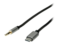 Bild von ROLINE Adapter Kabel USB Typ C - 3,5mm Audio ST/ST schwarz 0,8m