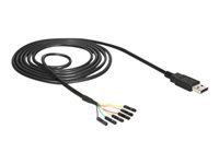 Bild von DELOCK Adapterkabel USB > Seriell-TTL 6 Pin Pfostenbuchse einzeln 1,8m (5 V) 2,54 mm Raster