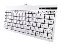 Bild von GETT GCQ Cleantype Easy Basic Compact kompakte Tastatur mit Kunststoffgehaeuse 88 Tasten USB Farbe weiss Layout: DE