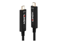 Bild von LINDY 5m Fibre Optic Hybrid USB Typ C Video Kabel Nur Audio/Video