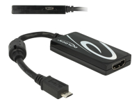 Bild von DELOCK Adapterkabel MHL 3.0 Stecker > HDMI Buchse + USB micro-B Buchse Premium