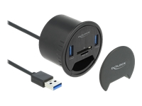 Bild von DELOCK 2 Port Tisch-Hub 2x SuperSpeed USB Typ-A und Card Reader für SD und Micro
