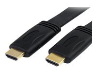 Bild von STARTECH.COM 1,8m Flaches Hochgeschwindigkeits HDMI Kabel mit Ethernet - Ultra HD 4k x 2k HDMI Kabel - HDMI Stecker auf HDMI Steck