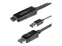 Bild von STARTECH.COM 2m HDMI auf DisplayPort Adapter - 4K 30Hz - Stromversorgung über USB - Aktives HDMI zu DisplayPort Kabel