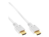 Bild von INLINE HDMI HighSpeed Kabel PREMIUM 10m aktiv weiss St/St mit Ethernet vergoldete Kontakte 4K 3D Unterstuetzung