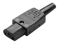 Bild von BACHMANN Kaltgerätekupplung IEC320 C13 10A/250VAC schwarz Schraubanschluss
