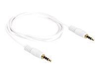 Bild von DELOCK Kabel Klinke 3,5 mm Stecker > Stecker  4 Pin  IPhone 1,0 m weiß