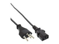 Bild von INLINE BULK 40er Netzkabel Netzstecker Schweiz auf Kaltgeraetestecker C13 1,8m