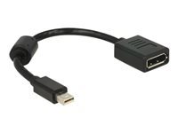 Bild von DELOCK Adapterkabel mini DisplayPort St > DisplayPort Bu black