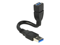 Bild von DELOCK Kabel USB 3.0 Typ-A Stecker > USB 3.0 Typ-A Buchse ShapeCable 0,15 m