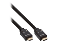 Bild von INLINE HDMI HighSpeed Kabel mit Ethernet 4K2K aktiv St/St vergoldete Kontakte mit eingebautem Verstaerker schwarz 15m