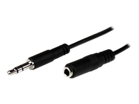 Bild von STARTECH.COM 1m Slim 3,5mm Klinken Stereo Verlängerungskabel - Stecker/Buchse