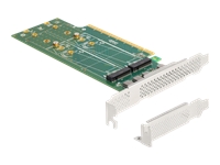 Bild von DELOCK PCI Express 4.0 x16 Karte zu 4 x intern NVMe M.2 Key M 110mm - Bifurcation - Low Profile Formfaktor