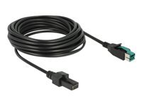 Bild von DELOCK PoweredUSB Kabel Stecker 12 V > 2 x 4 Pin Stecker 5 m für POS Drucker und Terminals