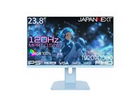 JAPANNEXT Ecran LED - 23.8p - 1920x1080 FHD - 120 Hz - IPS - 0.5 ms - 300 cd/m2 - HDR10 - HDMI - VGA - Haut Parleurs - Bleu
