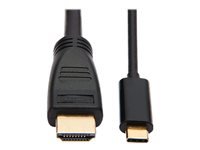 Bild von EATON TRIPPLITE USB-C to HDMI Active Adapter Cable M/M 4K 60Hz 4:4:4 HDCP 2.2 Mid-Cable Adapter Black 1,8m