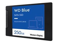 Bild von WD Blue 3D NAND SSD 250GB SATA III 6Gb/s cased 6,9cm 2,5Zoll 7mm internal single-packed