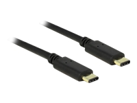 Bild von DELOCK Kabel USB Typ-C 2.0 Stecker > USB Type-C 2.0 Stecker 2,0 m schwarz