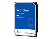 Bild von WD Blue 2TB SATA 6Gb/s HDD internal 8,9cm 3,5Zoll serial ATA 256MB cache 5400 RPM RoHS compliant Bulk