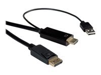 Bild von ROLINE HDMI-Kabel UltraHDTV - DisplayPort ST/ST schwarz 2m