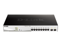 Bild von D-LINK DGS-1210-10MP/E 10-Port Layer2 PoE+ Smart Managed Gigabit Switch 8x 10/100/1000BASE-T PoE 2x 100/1000 Mbps SFP lüfterlos
