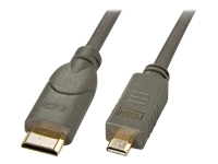 Bild von LINDY Mini HDMI an Micro HDMI 0,5m Stecker Typ C an Typ D