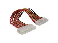 Bild von INLINE Strom Verlaengerung intern 24pol ATX Stecker Buchse Netzteil zu Mainboard 0,3m